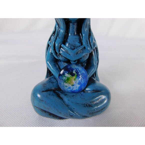 Earth Goddess Resin Statue Mother Nature Meditation Pagan Decor Figurine Sculptu - Picture 4 of 12